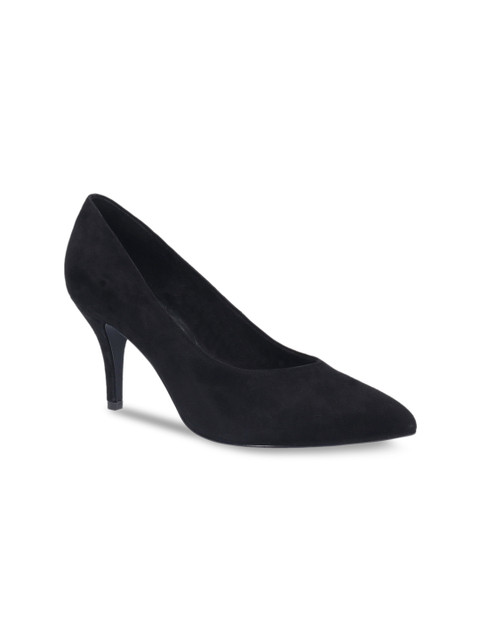 

Bugatti Women Black Solid Pumps