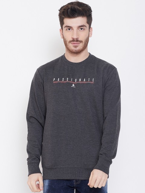 

Duke Men Grey Printed Sweatshirt