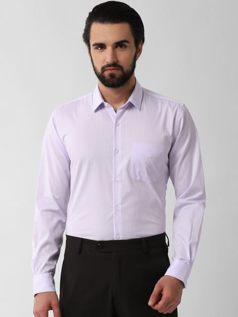 

Peter England Men Purple Slim Fit Solid Formal Shirt