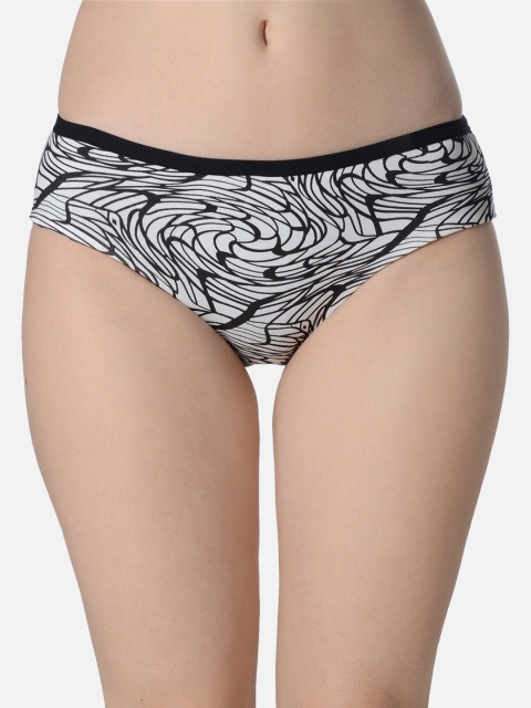 

mod & shy Women Black & White Printed Briefs MU88
