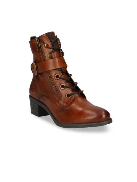 

Bugatti Women Brown High Top Leather Boots