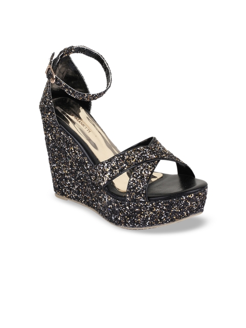 

Bruno Manetti Women Black Solid Heels