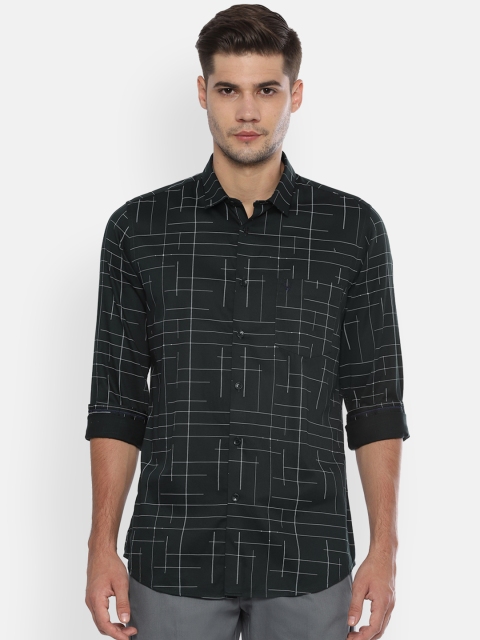 

Allen Solly Men Black & White Slim Fit Printed Casual Shirt
