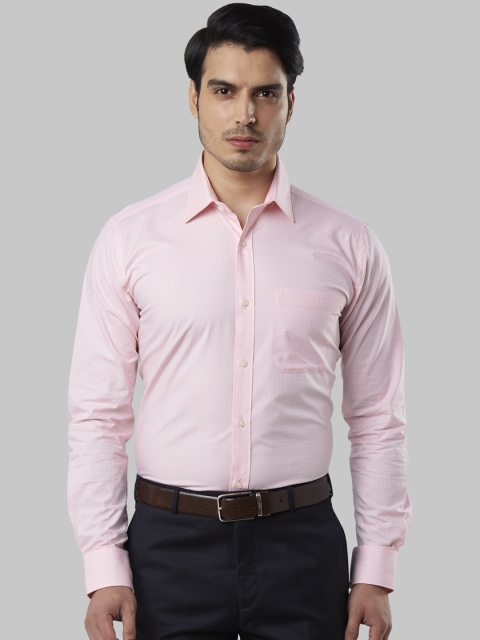 

Raymond Men Pink Regular Fit Printed Formal Shirt