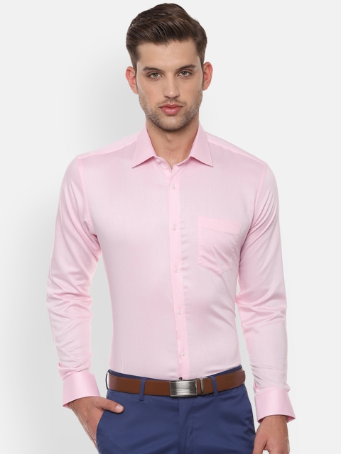 

Van Heusen Men Pink Regular Fit Solid Formal Shirt