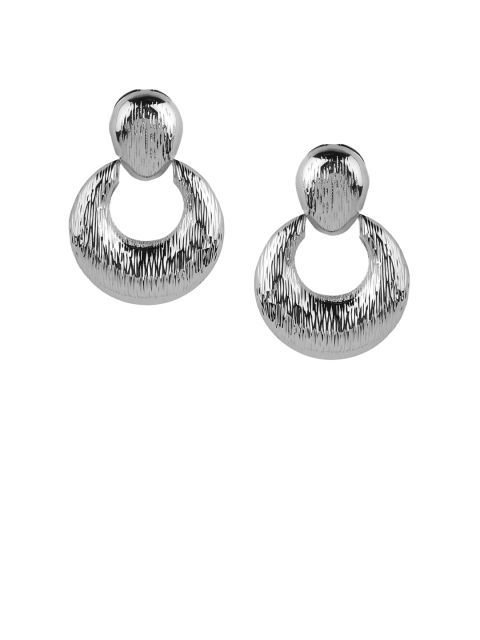 

Kazo Women Silver-Toned Contemporary Drop Earrings