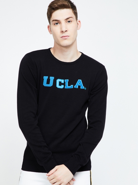 

UCLA Men Black Printed Sweater
