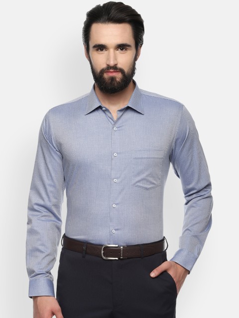 

Van Heusen Men Blue Slim Fit Printed Formal Shirt