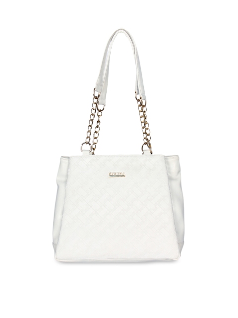 ESBEDA White Textured Shoulder Bag