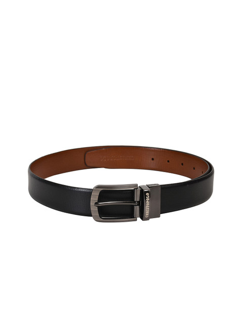 

CHRISTOPOLO Men Black & Brown Solid Reversible Genuine Leather Belt