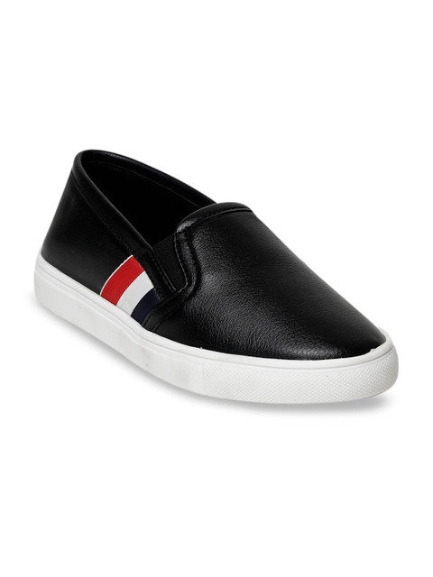 

Bruno Manetti Women Black Slip-On Sneakers