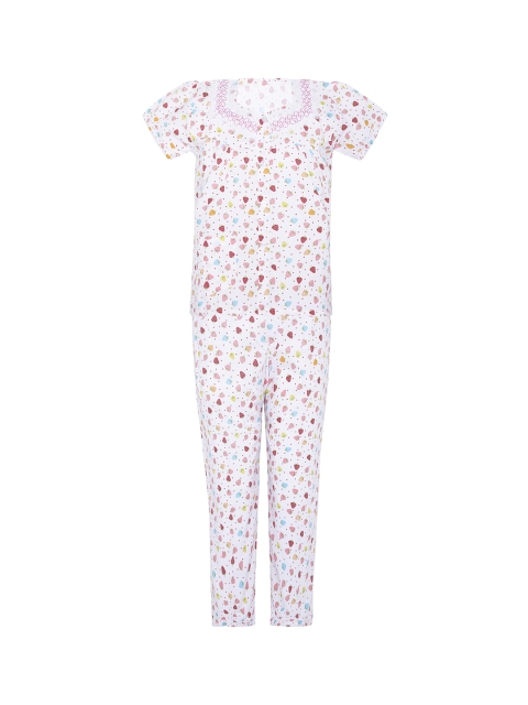 

Punkster Girls Pink Printed Night suit