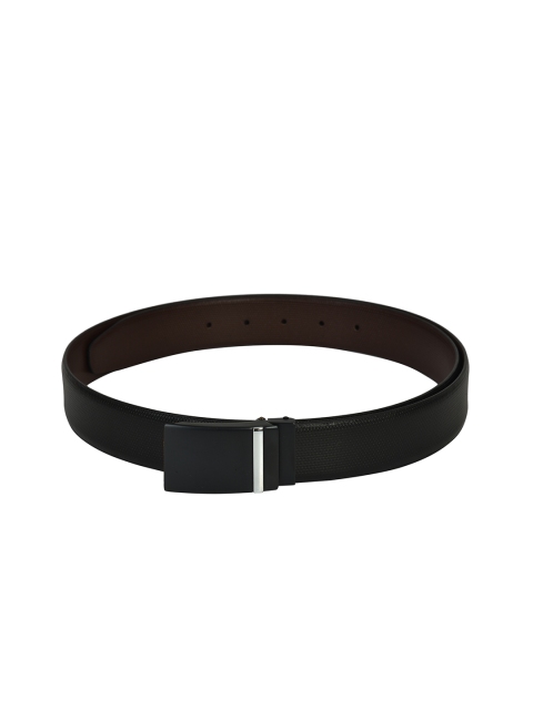 

Second SKIN Men Black & Brown Textured Reversible Genuine Leather Belt