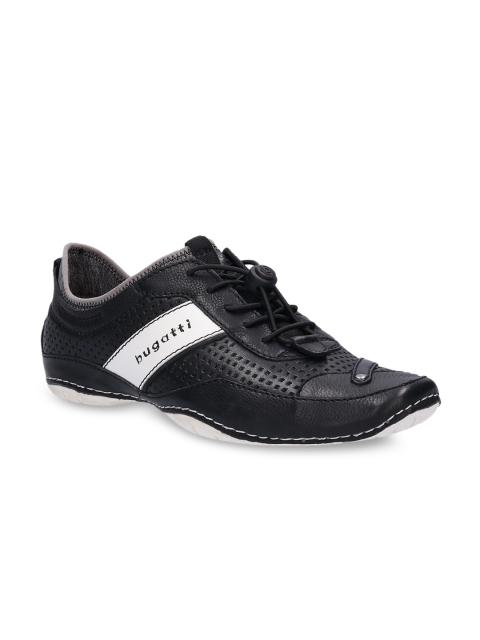

Bugatti Men Black Slip-On Sneakers