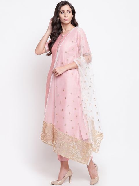 

Shakumbhari White Embroidered Dupatta