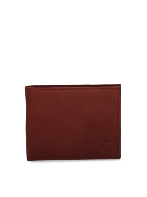 

STYLER KING Men Brown Solid Two Fold Wallet