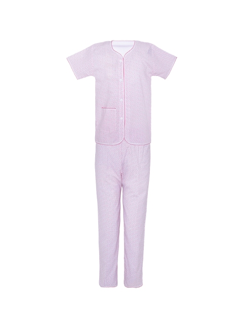

Punkster Girls Pink Printed Night suit