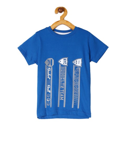 

Cherokee Boys Blue Printed Round Neck T-shirt
