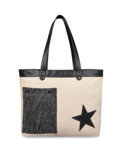 

Anekaant Women Off-White & Brown Solid Shoulder Bag
