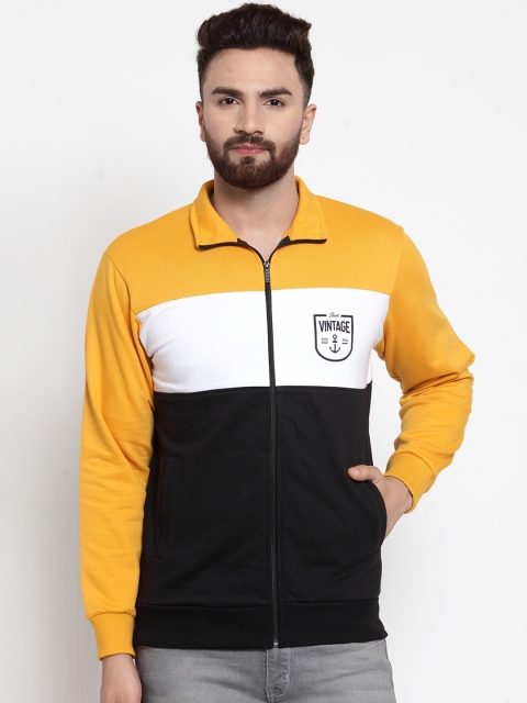 

WILD WEST Men Black & Yellow Printed Sweatshirt