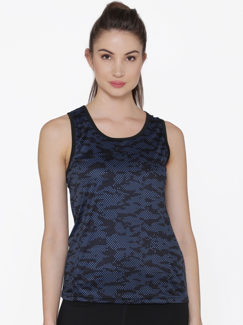 

Clovia Women Blue Printed Tank Top