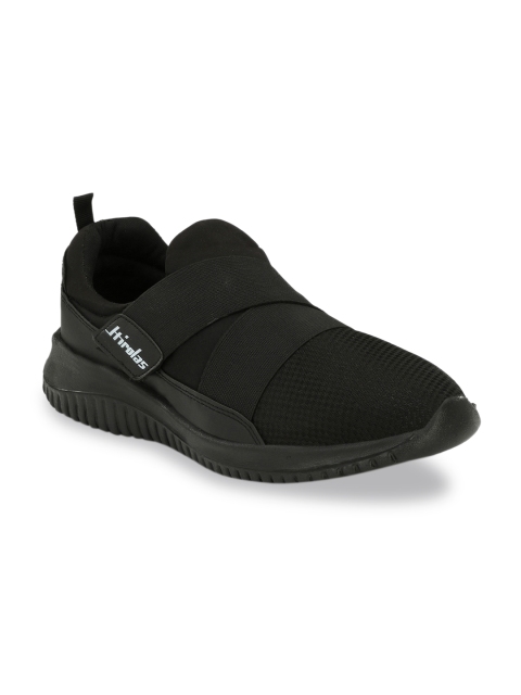 

HIROLAS Men Black Athleisure Textile Training or Gym Shoes