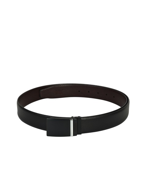 

Second SKIN Men Black & Brown Textured Reversible Genuine Leather Belt