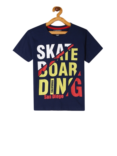 

Cherokee Boys Blue Printed Round Neck T-shirt