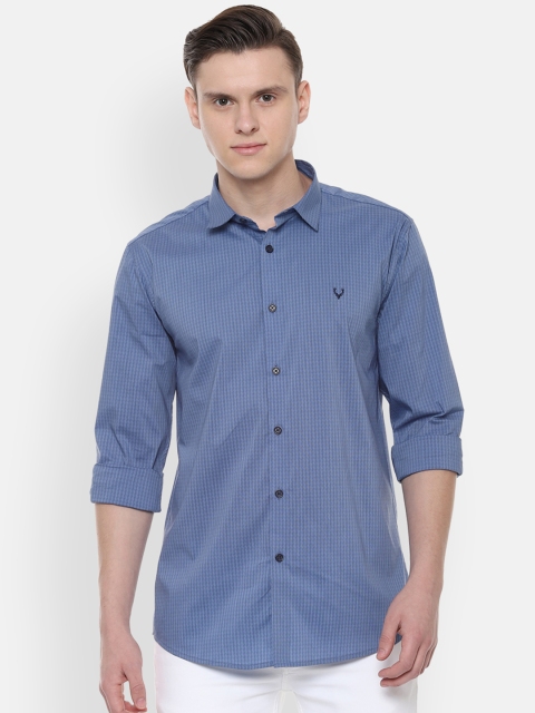 

Allen Solly Men Blue Slim Fit Checked Casual Shirt