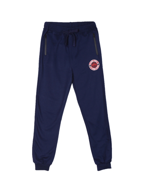 

Cherokee Boys Navy Blue Solid Straight Fit Joggers