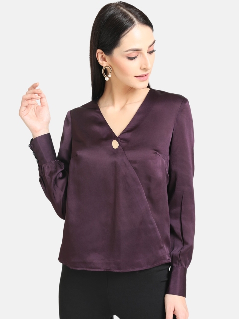 

Kazo Women Purple Solid Top