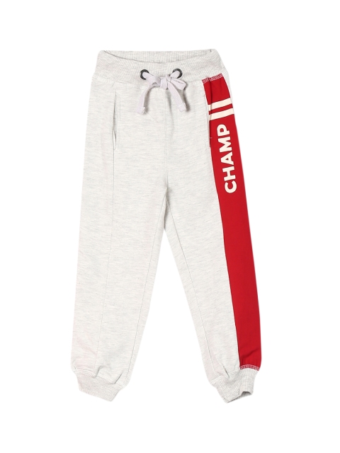 

Cherokee Boys Grey Melange Solid Straight Fit Joggers
