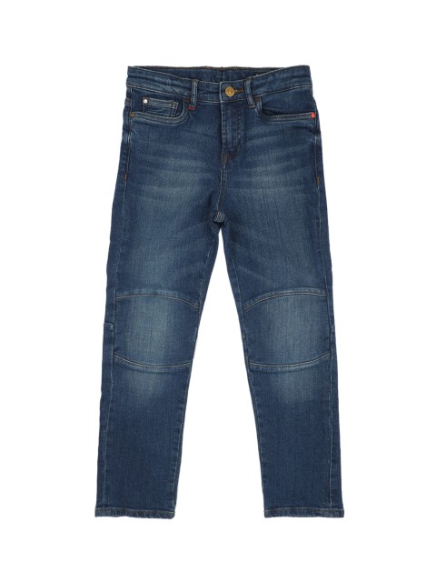 

Allen Solly Junior Boys Blue Regular Fit Mid-Rise Clean Look Stretchable Jeans