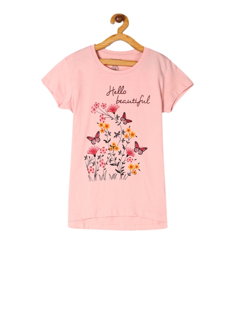 

Cherokee Girls Pink Printed Round Neck T-shirt