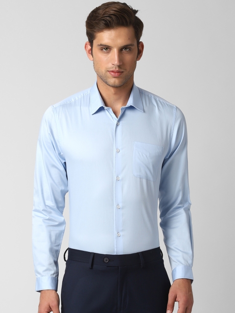 

Peter England Men Blue Slim Fit Solid Formal Shirt