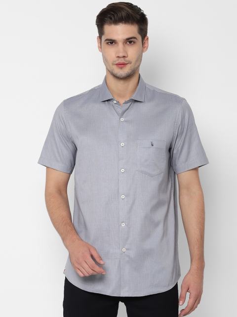 

SIMON CARTER LONDON Men Grey Regular Fit Self Design Casual Shirt