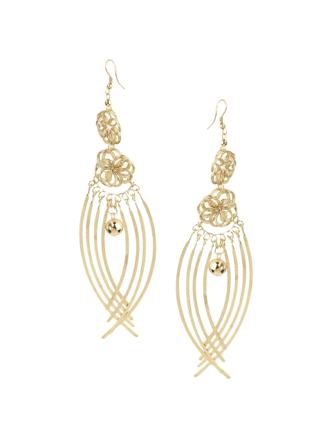 

Kazo Gold-Toned Contemporary Drop Earrings