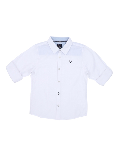 

Allen Solly Junior Boys White Regular Fit Solid Casual Shirt