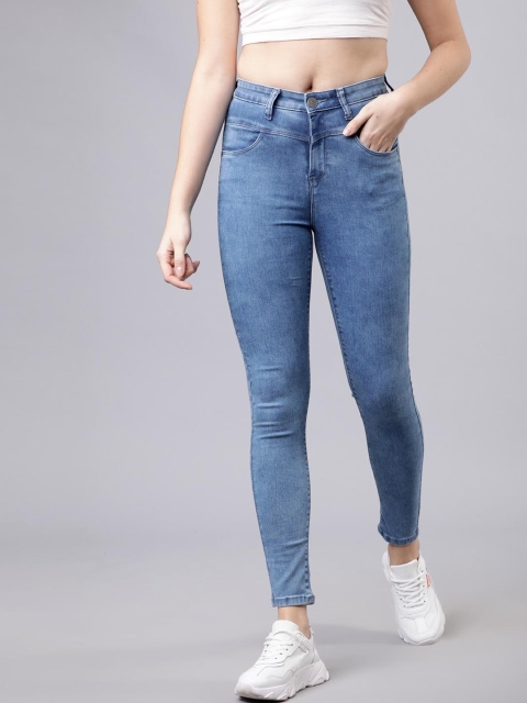 

Tokyo Talkies Women Blue Skinny Fit Mid-Rise Clean Look Stretchable Jeans