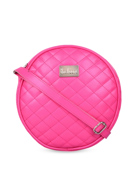 

Anekaant Pink Textured Sling Bag