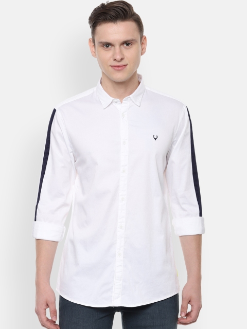 

Solly Jeans Co. Men White Regular Fit Solid Casual Shirt