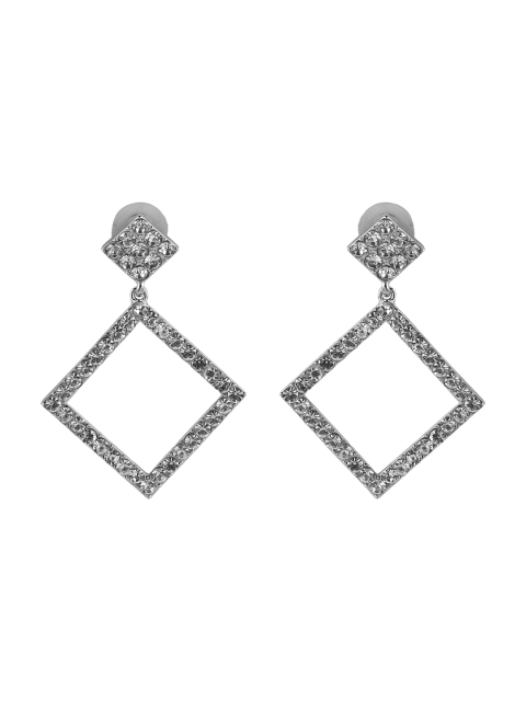 

Kazo Silver-Toned Square Drop Earrings