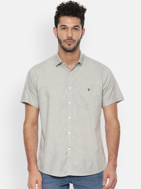 

Louis Philippe Sport Men Grey Slim Fit Solid Casual Shirt