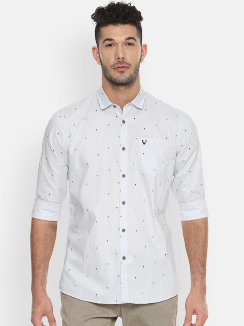 

Solly Jeans Co. Men Grey Regular Fit Printed Casual Shirt