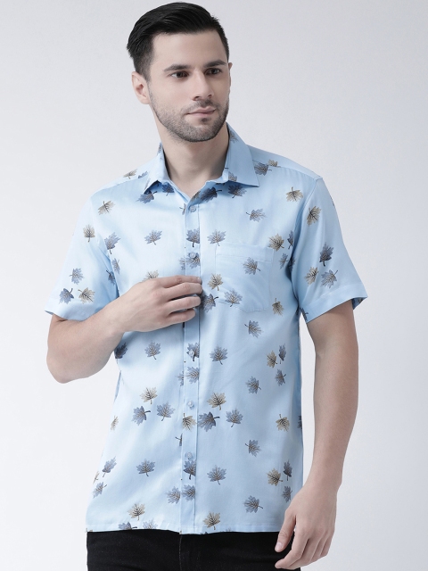 

Zeal Men Blue & Black Regular Fit Printed Casual Shirt