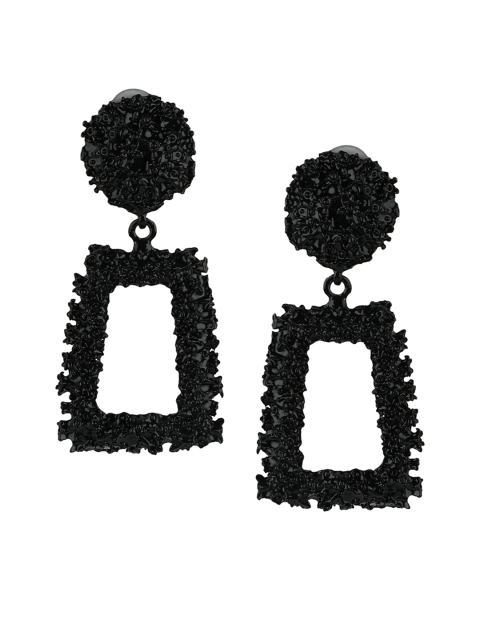 

Kazo Black Geometric Drop Earrings
