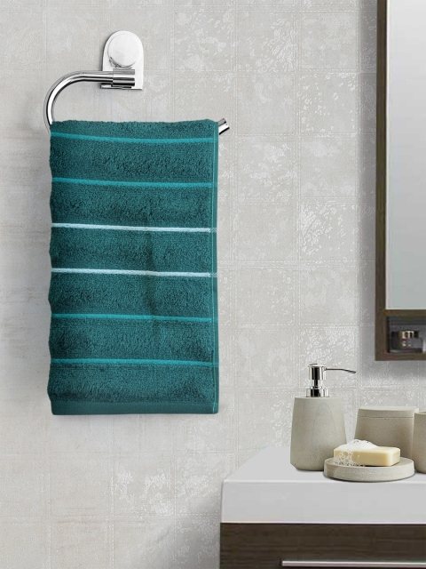 

Portico New York Unisex Green Striped Hand Towel