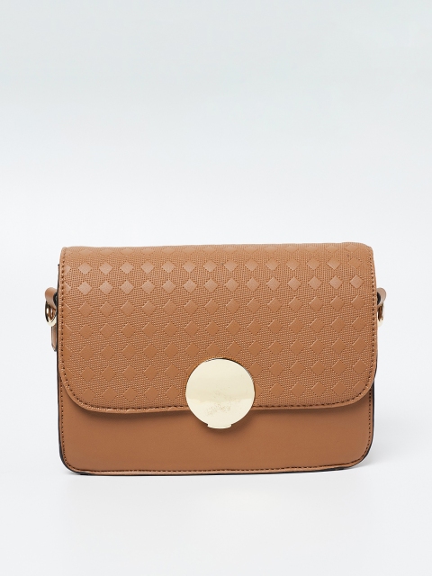 

CODE by Lifestyle Brown Textured Sling Bag