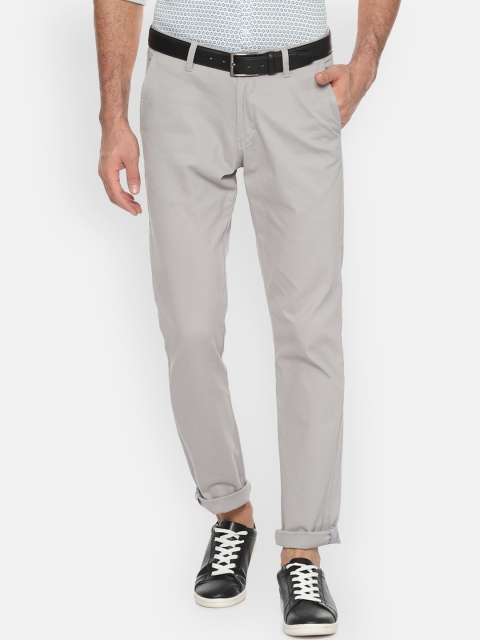 

Van Heusen Sport Men Grey Slim Fit Solid Regular Trousers