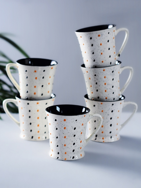 

Archies Off-White 6-Pieces Printed Ceramic Cups Set